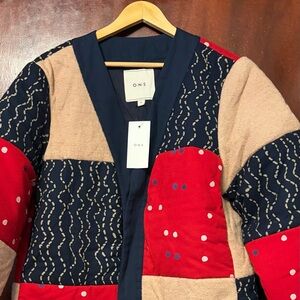 Men’s Colorblock Bomber Jacket - Red, Navy, Tan